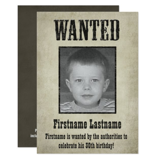 wanted poster birthday invitation zazzle wanted_poster_birthday_invitation r1a05b5fbc243457799a99b32694e7c3b_6gduf_630?rlvnet=1&view_padding=%5B285%2C0%2C285%2C0%5D wanted poster birthday invitation zazzle,Wanted Poster Birthday Invitations